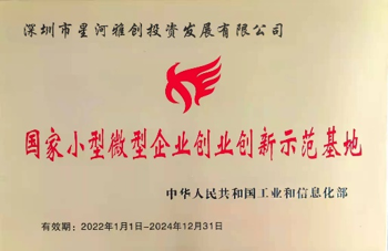 国家小型微型企业创业创新示范基地